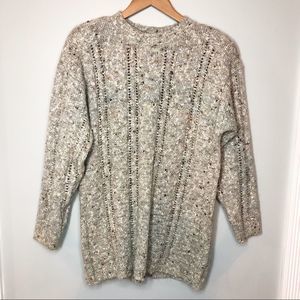 Forenza Vintage Wool Blend Mock Neck Sweater Med